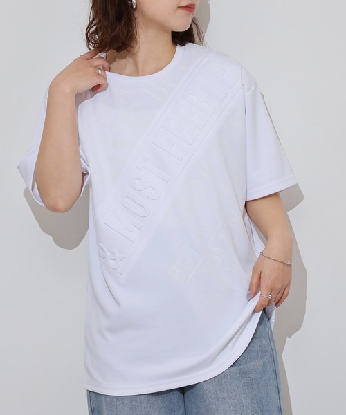 FUNALIVE(ファンアライブ)の「WALK&WIND エンボスラバーロゴ 半袖Tシャツ(Tシャツ/カットソー・メンズ・ホワイト系1/ブラック系4/ブラック系2/ホワイト系3/ホワイト系2/ブラック系1/ブラック系3/ホワイト系4・M/L/LL)」の13枚目の写真