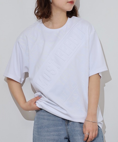 FUNALIVE(ファンアライブ)の「WALK&WIND エンボスラバーロゴ 半袖Tシャツ(Tシャツ/カットソー・メンズ・ホワイト系1/ブラック系4/ブラック系2/ホワイト系3/ホワイト系2/ブラック系1/ブラック系3/ホワイト系4・M/L/LL)」の12枚目の写真