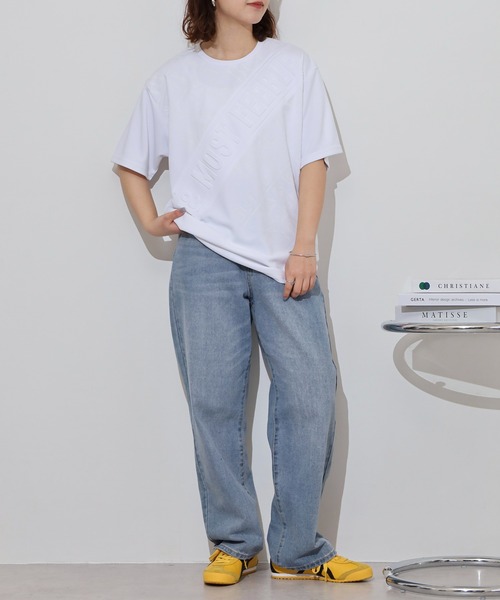FUNALIVE(ファンアライブ)の「WALK&WIND エンボスラバーロゴ 半袖Tシャツ(Tシャツ/カットソー・メンズ・ホワイト系1/ブラック系4/ブラック系2/ホワイト系3/ホワイト系2/ブラック系1/ブラック系3/ホワイト系4・M/L/LL)」の11枚目の写真