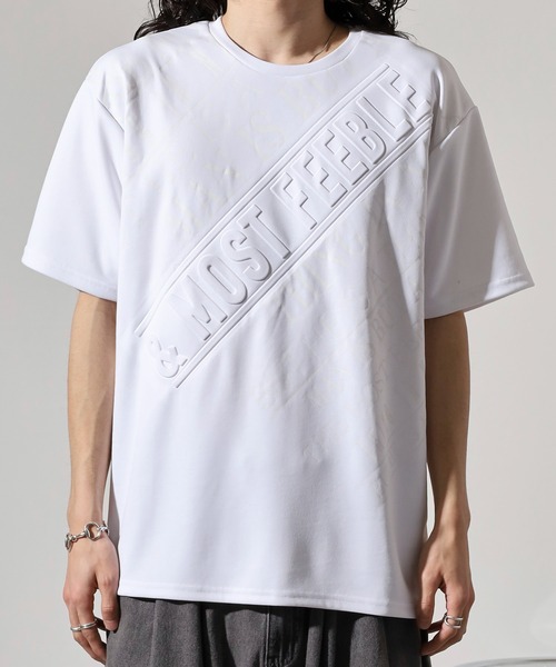 FUNALIVE(ファンアライブ)の「WALK&WIND エンボスラバーロゴ 半袖Tシャツ(Tシャツ/カットソー・メンズ・ホワイト系1/ブラック系4/ブラック系2/ホワイト系3/ホワイト系2/ブラック系1/ブラック系3/ホワイト系4・M/L/LL)」の10枚目の写真