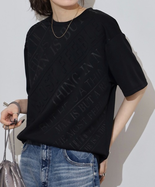 FUNALIVE(ファンアライブ)の「WALK&WIND エンボスラバーロゴ 半袖Tシャツ(Tシャツ/カットソー・メンズ・ホワイト系1/ブラック系4/ブラック系2/ホワイト系3/ホワイト系2/ブラック系1/ブラック系3/ホワイト系4・M/L/LL)」の21枚目の写真
