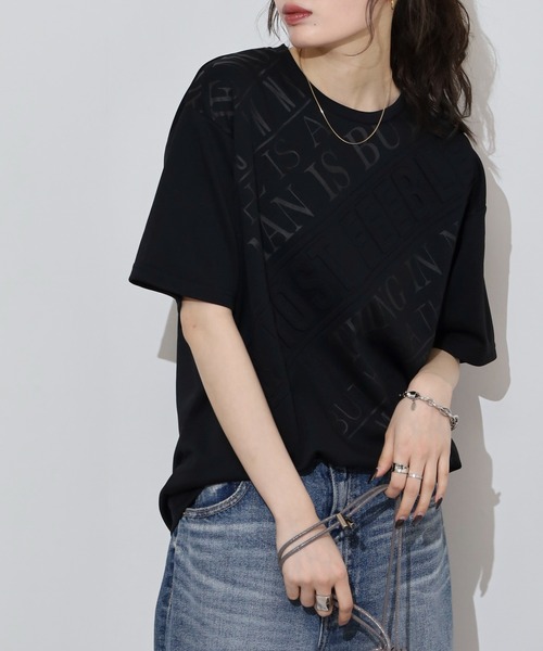 FUNALIVE(ファンアライブ)の「WALK&WIND エンボスラバーロゴ 半袖Tシャツ(Tシャツ/カットソー・メンズ・ホワイト系1/ブラック系4/ブラック系2/ホワイト系3/ホワイト系2/ブラック系1/ブラック系3/ホワイト系4・M/L/LL)」の20枚目の写真