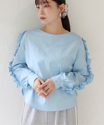 StyleSea | 袖フリルストレッチブラウス(シャツ/ブラウス)