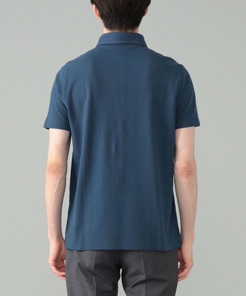 Drumohr ドルモア × BEAMS F別注 ポロシャツ ネイビー イタリア Drumohr ドルモア × BEAMS F別注 ポロシャツ ネイビー イタリア