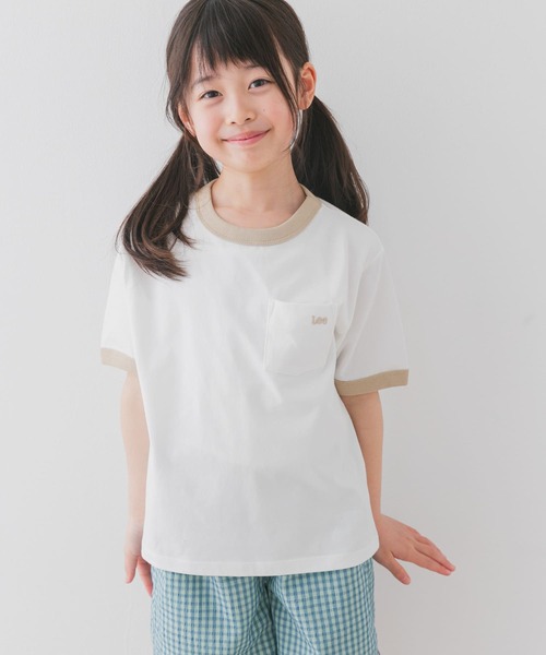 Lee（リー）の「『別注』Lee×DOORS　リンガーTシャツ(KIDS)（Tシャツ/カットソー・キッズ・チャコールグレー/ホワイト系その他・140/130/120/110）」の3枚目の写真