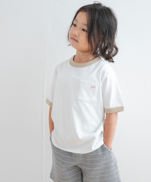 Lee（リー）の「『別注』Lee×DOORS　リンガーTシャツ(KIDS)（Tシャツ/カットソー・キッズ・チャコールグレー/ホワイト系その他・140/130/120/110）」の13枚目の写真