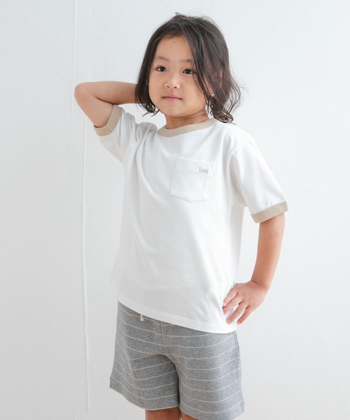 Lee（リー）の「『別注』Lee×DOORS　リンガーTシャツ(KIDS)（Tシャツ/カットソー・キッズ・チャコールグレー/ホワイト系その他・140/130/120/110）」の14枚目の写真