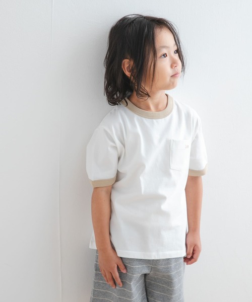 Lee（リー）の「『別注』Lee×DOORS　リンガーTシャツ(KIDS)（Tシャツ/カットソー・キッズ・チャコールグレー/ホワイト系その他・140/130/120/110）」の15枚目の写真