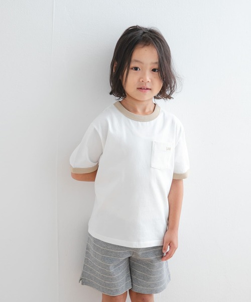 Lee（リー）の「『別注』Lee×DOORS　リンガーTシャツ(KIDS)（Tシャツ/カットソー・キッズ・チャコールグレー/ホワイト系その他・140/130/120/110）」の16枚目の写真