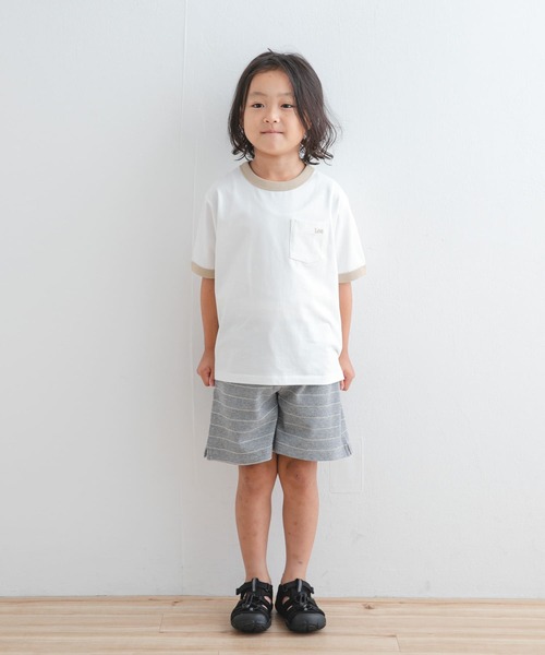 Lee（リー）の「『別注』Lee×DOORS　リンガーTシャツ(KIDS)（Tシャツ/カットソー・キッズ・チャコールグレー/ホワイト系その他・140/130/120/110）」の17枚目の写真