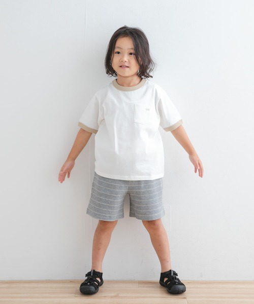 Lee（リー）の「『別注』Lee×DOORS　リンガーTシャツ(KIDS)（Tシャツ/カットソー・キッズ・チャコールグレー/ホワイト系その他・140/130/120/110）」の18枚目の写真