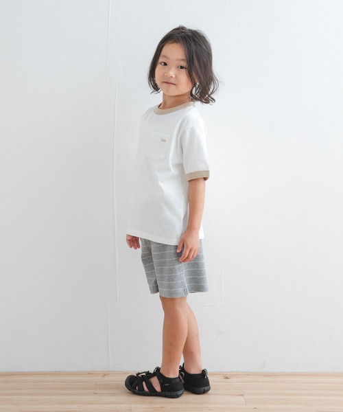 Lee（リー）の「『別注』Lee×DOORS　リンガーTシャツ(KIDS)（Tシャツ/カットソー・キッズ・チャコールグレー/ホワイト系その他・140/130/120/110）」の20枚目の写真