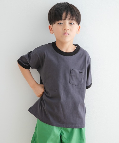 Lee（リー）の「『別注』Lee×DOORS　リンガーTシャツ(KIDS)（Tシャツ/カットソー・キッズ・チャコールグレー/ホワイト系その他・140/130/120/110）」の21枚目の写真