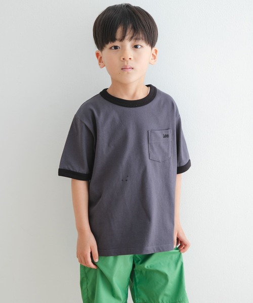 Lee（リー）の「『別注』Lee×DOORS　リンガーTシャツ(KIDS)（Tシャツ/カットソー・キッズ・チャコールグレー/ホワイト系その他・140/130/120/110）」の22枚目の写真