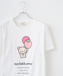 Rilakkuma 天竺 クルーネック 半袖Tシャツ