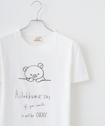 Rilakkuma 天竺 クルーネック 半袖Tシャツ