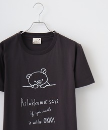 Rilakkuma 天竺 クルーネック 半袖Tシャツ