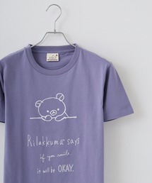 Rilakkuma 天竺 クルーネック 半袖Tシャツ