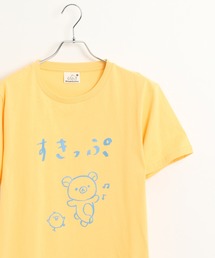 Rilakkuma 天竺 クルーネック 半袖Tシャツ