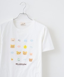 Rilakkuma 天竺 クルーネック 半袖Tシャツ