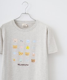 Rilakkuma 天竺 クルーネック 半袖Tシャツ