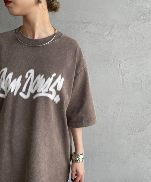 BEN DAVIS（ベンデイビス）の「[BEN DAVIS/ベンデイビス] BILLBOARD バックフォトグラフィック ヴィンテージライクTシャツ（Tシャツ/カットソー・レディース・ブラウン/ブラック・M/L/XL）」の12枚目の写真