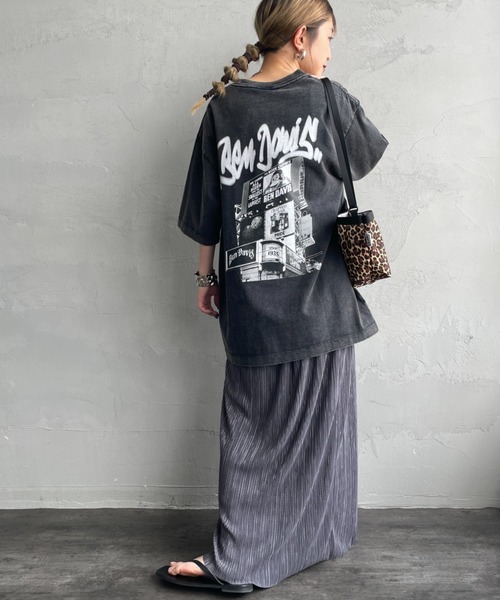 BEN DAVIS（ベンデイビス）の「[BEN DAVIS/ベンデイビス] BILLBOARD バックフォトグラフィック ヴィンテージライクTシャツ（Tシャツ/カットソー・レディース・ブラウン/ブラック・M/L/XL）」の16枚目の写真