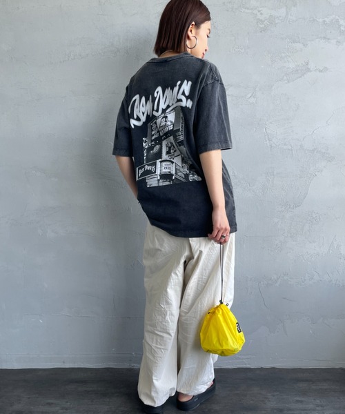 BEN DAVIS（ベンデイビス）の「[BEN DAVIS/ベンデイビス] BILLBOARD バックフォトグラフィック ヴィンテージライクTシャツ（Tシャツ/カットソー・レディース・ブラウン/ブラック・M/L/XL）」の18枚目の写真