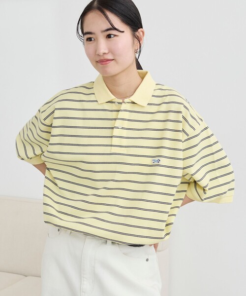 PENNEYS(ぺニーズ)の「Penneys(ぺニーズ)別注ドライカノコボーダーポロシャツ 吸水速乾機能付き(ポロシャツ・メンズ・ブラック/ホワイト/ケリーグリーン/クリーム・S/M/L/XL)」の11枚目の写真