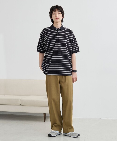 PENNEYS(ぺニーズ)の「Penneys(ぺニーズ)別注ドライカノコボーダーポロシャツ 吸水速乾機能付き(ポロシャツ・メンズ・ブラック/ホワイト/ケリーグリーン/クリーム・S/M/L/XL)」の16枚目の写真