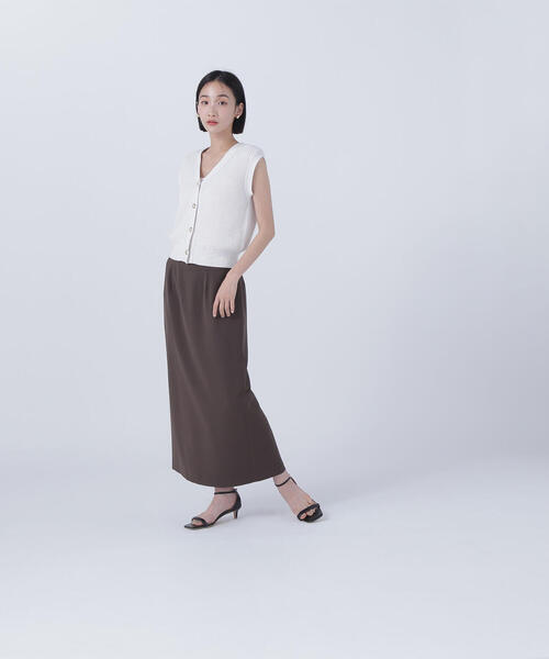 NATURAL BEAUTY BASIC（ナチュラルビューティーベーシック）の「◇ゴールドボタンニットベスト（ベスト・レディース・ブラック系その他/オフホワイト/ネイビー・FREE）」の13枚目の写真