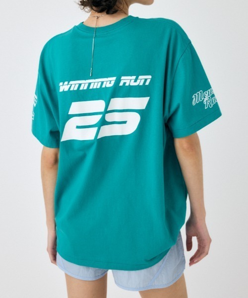 MOUSSY（マウジー）の「HONDA RACING BIG Tシャツ（Tシャツ/カットソー・レディース・ブラック/ホワイト/グリーン・FREE）」の3枚目の写真