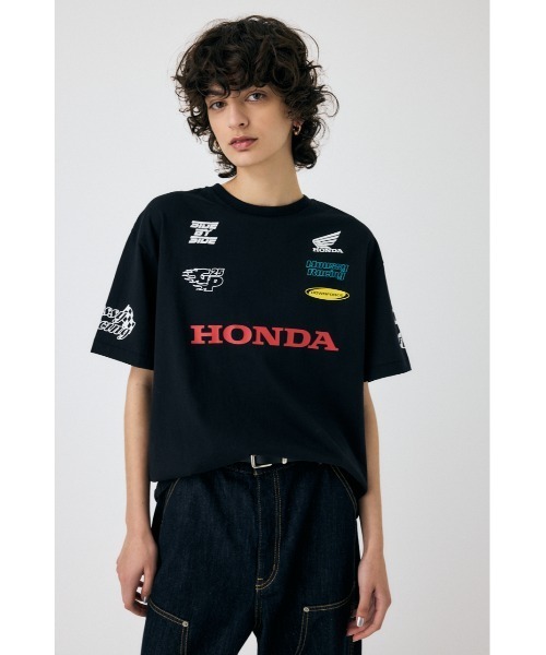 MOUSSY HONDA ROUND HEM L/Tシャツ Tシャツ マウジー HONDA RACING Tシャツ（Tシャツ/カットソー）｜MOUSSY（マウジー