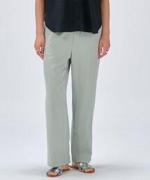 cloenc | 【セットアップ／通勤／マシンウォッシュ】レーヨンツイルイージーパンツ(その他パンツ)