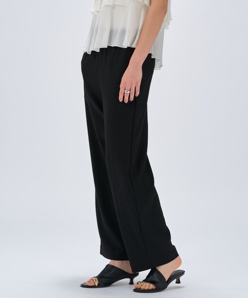 cloenc(クロエンス)の「【セットアップ/マシンウォッシュ】レーヨンツイルイージーパンツ(その他パンツ・レディース・チャコールグレー/ナチュラル/ブラック/ライトグリーン・02/01/03)」の14枚目の写真