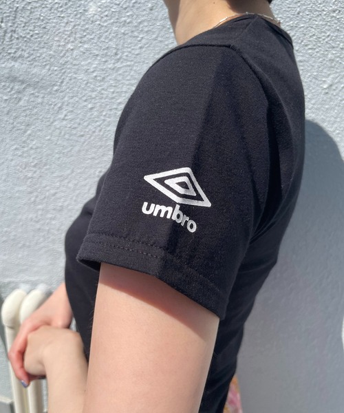 Casselini（キャセリーニ）の「[UMBRO × Casselini]ラインストーンTシャツ（Tシャツ/カットソー・レディース・ボルドー/サックスブルー/オフホワイト/ブラック/ベージュ/ピンク・FREE）」の19枚目の写真