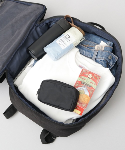 fulcro(フルクロ)の「fulcro フルクロ 撥水 15ポケット バックパック エッセンスM ビジネスリュック A4サイズ・15インチPC収納対応 ESSENSEシリーズ 19L(バックパック/リュック・メンズ・ブラック・FREE)」の11枚目の写真