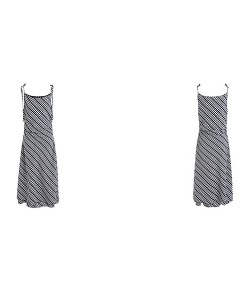 Fano Studios（ファノ ストゥディオズ）の「ボートネック チェック柄ロングワンピース FX25L052【Fano Studios】（ワンピース・レディース・ブラック・S/M/L）」の12枚目の写真