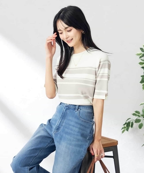 近年美品✨ セオリーリュクス サマーニット 洗える クルーネック ライトブルー 楽天市場】theory luxe セオリー リュクス ニット 24春夏 ブルー