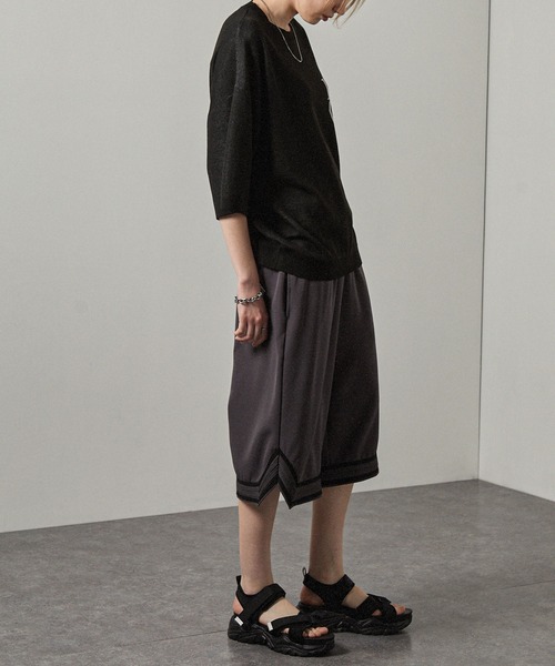 Alfred Alex（アルフレッドアレックス）の「【Alfred Alex】Chunky High-Sole Sneaker Sandals / 厚底 ボリュームソール ベルクロスポーツサンダル（サンダル・メンズ・ブラック/ホワイト・S/M/L）」の5枚目の写真