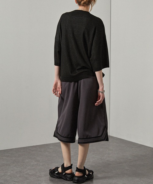 Alfred Alex（アルフレッドアレックス）の「【Alfred Alex】Chunky High-Sole Sneaker Sandals / 厚底 ボリュームソール ベルクロスポーツサンダル（サンダル・メンズ・ブラック/ホワイト・S/M/L）」の7枚目の写真