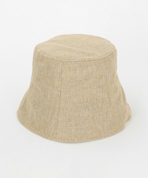 BEAUTY&YOUTH UNITED ARROWS（ビューティーアンドユースユナイテッドアローズ）の「パネル バケットハット（ハット・レディース・ナチュラル/ネイビー・FREE）」の8枚目の写真