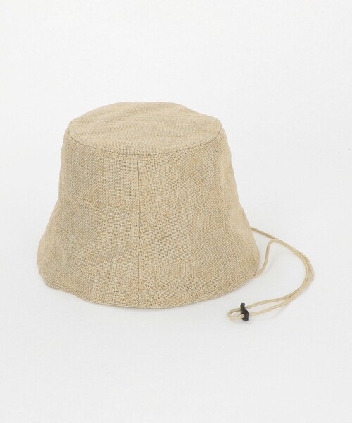 BEAUTY&YOUTH UNITED ARROWS（ビューティーアンドユースユナイテッドアローズ）の「パネル バケットハット（ハット・レディース・ナチュラル/ネイビー・FREE）」の9枚目の写真