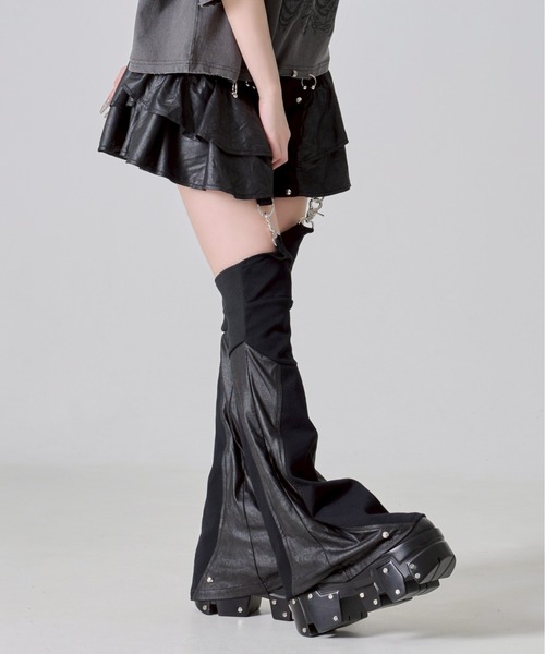 REFLEM（レフレム）の「『REFLEM/レフレム』チェーン付きプラットフォームシューズ（スニーカー・レディース・ブラック・24/23/27/26）」の21枚目の写真