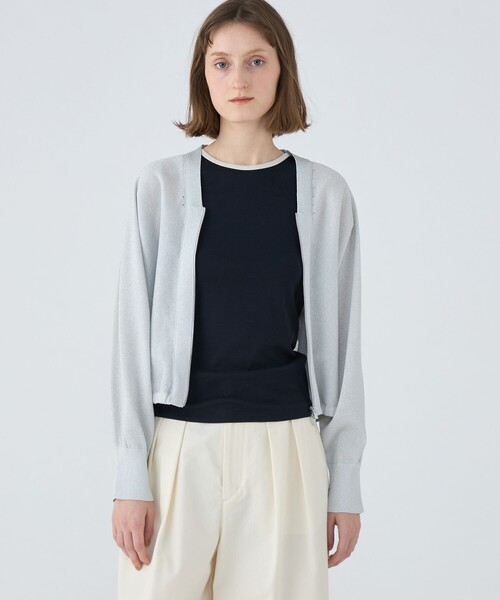 MACPHEE アイボリー カーディガン 中古・古着通販】MACPHEE (マカフィー) ハンドニットケーブル