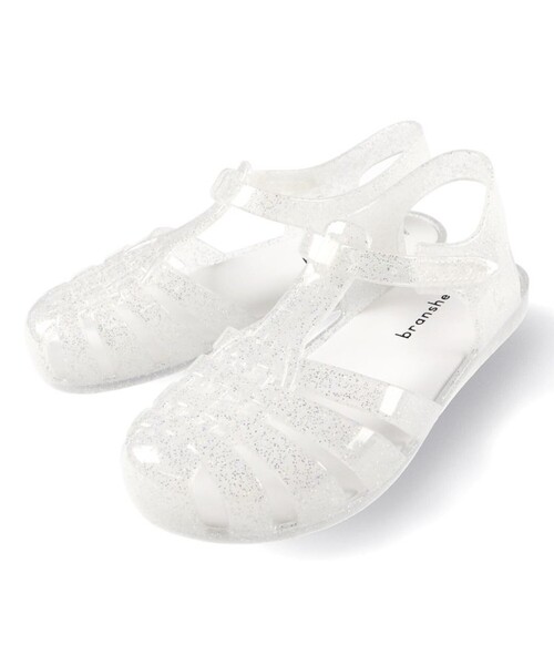 BRANSHES（ブランシェス）の「キラキラクリアサンダル（サンダル・キッズ・パープル/ホワイト/グリーン・19.0cm/15.0cm/21.0cm/18.0cm/17.0cm/16.0cm/20.0cm）」の4枚目の写真