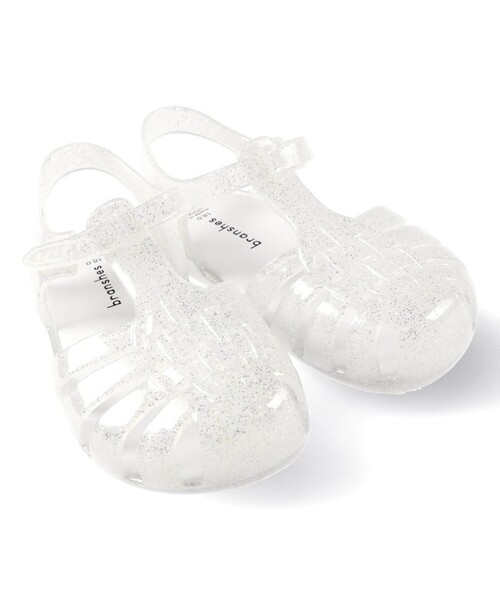 BRANSHES（ブランシェス）の「キラキラクリアサンダル（サンダル・キッズ・パープル/ホワイト/グリーン・19.0cm/15.0cm/21.0cm/18.0cm/17.0cm/16.0cm/20.0cm）」の5枚目の写真