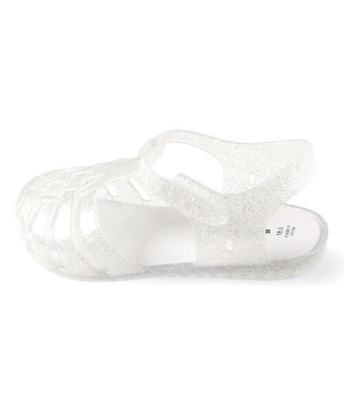 BRANSHES（ブランシェス）の「キラキラクリアサンダル（サンダル・キッズ・パープル/ホワイト/グリーン・19.0cm/15.0cm/21.0cm/18.0cm/17.0cm/16.0cm/20.0cm）」の6枚目の写真