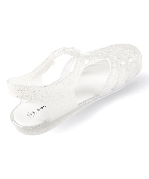 BRANSHES（ブランシェス）の「キラキラクリアサンダル（サンダル・キッズ・パープル/ホワイト/グリーン・19.0cm/15.0cm/21.0cm/18.0cm/17.0cm/16.0cm/20.0cm）」の12枚目の写真