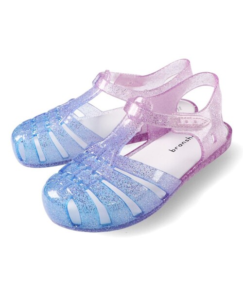 BRANSHES（ブランシェス）の「キラキラクリアサンダル（サンダル・キッズ・パープル/ホワイト/グリーン・19.0cm/15.0cm/21.0cm/18.0cm/17.0cm/16.0cm/20.0cm）」の17枚目の写真